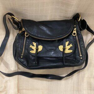 Marc Jacobs Black Petal to the Metal Natasha Crossbody